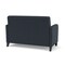 Lesro Siena Lounge Reception Loveseat, Black, RS Night Sky Back, MD Farro Seat, RS Night Sky Arm Panels SN1501 - alternate 3
